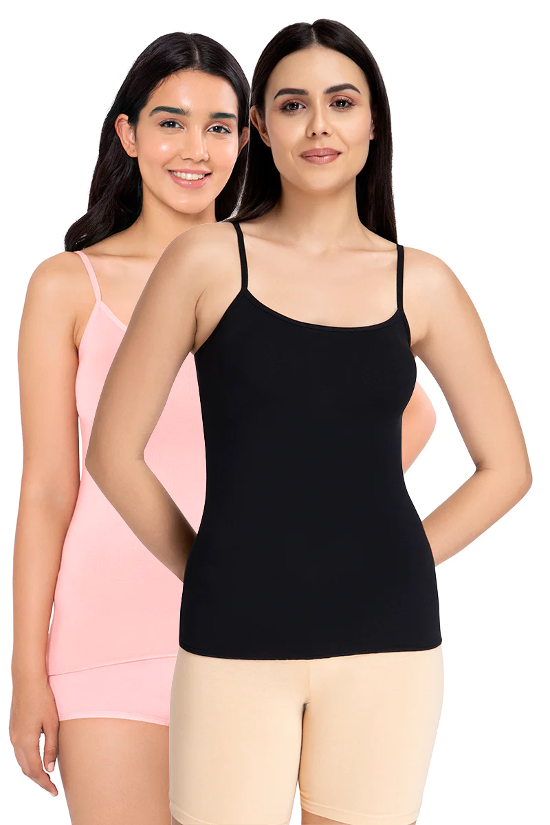 Amante Women's Multicolor Camisole (Pack of 2)